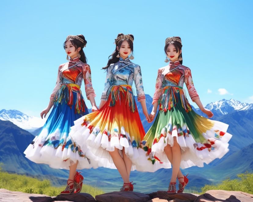旅拍、休闲时尚民族风格服装系列设计作品
